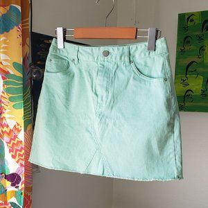 TORQOISE DENIM SKIRT H&M